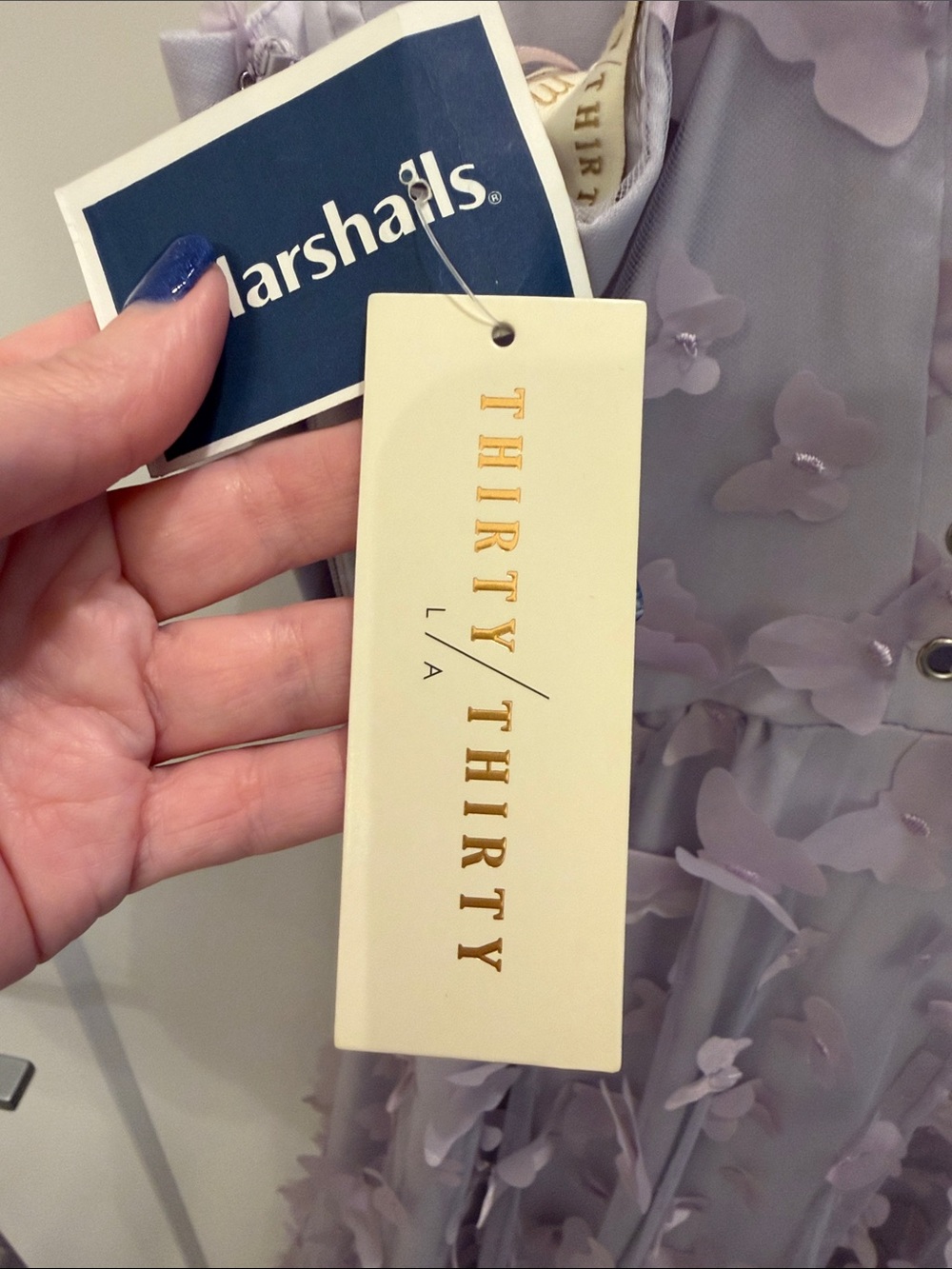 NWT-Thirty Thirty Women's Lavender Butterfly Appliqué Midi Dress (not underwire) - Picture 8 of 11